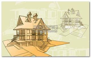 欧美房屋画法素材视频,跟随视频素材学技巧